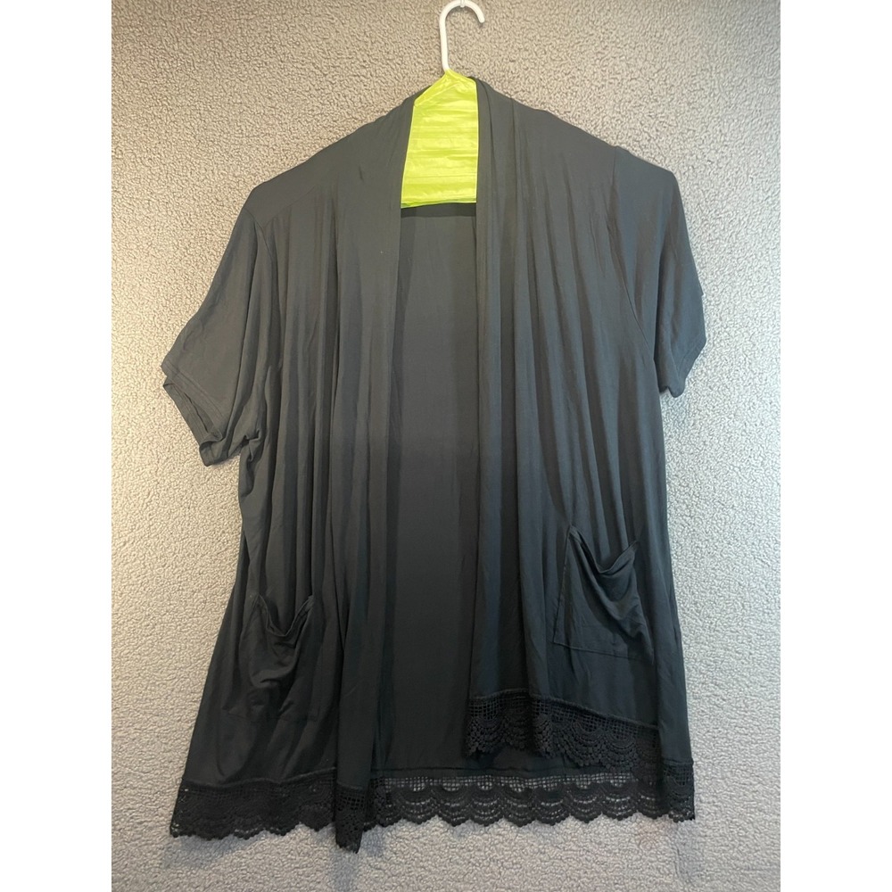 Zerdocean NWT Black Shift, Light weight size 5X Plus, Lace trim, Pockets